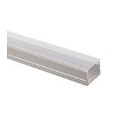 LEDKIA LIGHTING Profilé Aluminium En Saillie pour Rubans LED jusqu'à 16 mm avec Capot Continu Capot translucide 2 m