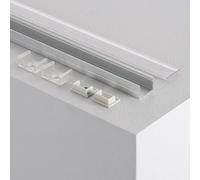 LEDKIA LIGHTING Profilé Aluminium En Saillie pour Rubans LED jusqu'à 16 mm avec Capot Continu Capot transparent 2 m