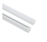 LEDKIA LIGHTING Profilé Aluminium Suspendu 2 m pour Rubans LED jusqu'à 17 mm Blanc 2 m Blanc translucide
