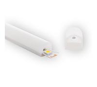 LEDKIA LIGHTING Profilé Néon SFLEX 15x13 Semi-Circulaire Courbe Verticale pour Rubans LED IP20 jusqu'à 10 mm 10 m