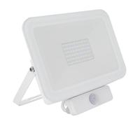 LEDKIA LIGHTING Projecteur LED Slim Crystal 120lm/W 50W IP65 avec Détecteur de Présence PIR pour jardin, terrasse, patio, 4500K Blanc neutre