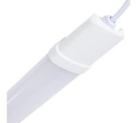 LEDKIA LIGHTING Réglette Étanche LED 60cm 18W Batten IP65 3200K Blanc chaud | IP65 | SMD2835 Luminosité Élevée | Usage Intérieur/Extérieur | Jardin & Garage, Blanc Chaud 3200K