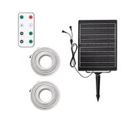 LEDKIA LIGHTING Ruban LED Extérieur Solaire 24V DC SMD2835 60 LED/m 30m IP65 Largeur 12mm Coupe 100 cm RGB