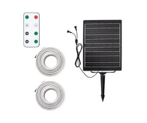 LEDKIA LIGHTING Ruban LED Extérieur Solaire 24V DC SMD2835 60 LED/m 30m IP65 Largeur 12mm Coupe 100 cm RGB