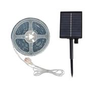 LEDKIA LIGHTING Ruban LED Extérieur Solaire 3.7V DC 30LED/m 5m IP65 Largeur 8mm coupe tous les 3cms 4000K Blanc neutre