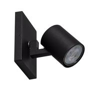 LEDKIA LIGHTING Spot à Douille en Saillie Orientable Aluminium Gylu à Ampoule GU10 Noir GU10
