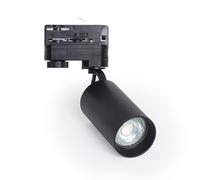 LEDKIA LIGHTING Spot à Douille sur Rail Triphasé Tika pour Ampoule GU10 Noir GU10
