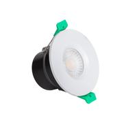 LEDKIA LIGHTING Spot Downlight Ignifuge LED 5-8W Rond Dimmable IP65 Coupe Ø 65 mm Solid Design Blanc Sélectionnable (chaud-neutre)