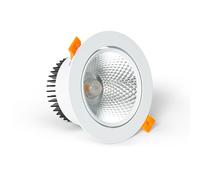 LEDKIA LIGHTING Spot Downlight LED 15W Rond COB CRI90 Coupe Ø 113 mm No Flicker 2700K Blanc chaud