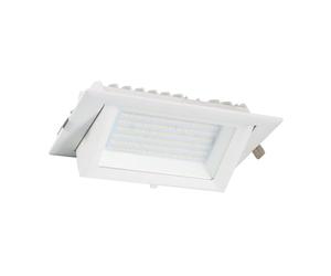 LEDKIA LIGHTING Spot Downlight LED 60W Rectangulaire Orientable 130 lm/W Coupe 210x125 mm 3000K Blanc chaud