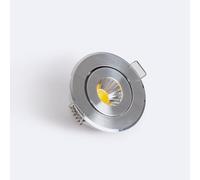 LEDKIA LIGHTING Spot Downlight LED Rond COB CRI90 Coupe Ø 45 mm Argentée 5000K Blanc froid