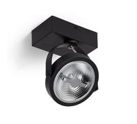 LEDKIA LIGHTING Spot LED 15W CREE en Saillie Orientable AR111 Dimmable Noir 2700K Blanc chaud