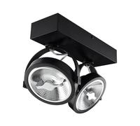 Spot LED 30W CREE en Saillie Orientable AR111 Dimmable Noir Blanc Chaud 2700K 82 mm