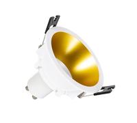 LEDKIA LIGHTING Spot LED Downlight Conique GU10 6W Coupe Ø 75mm PC No Flicker 6500K Doré Blanc froid GU10