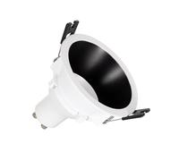 LEDKIA LIGHTING Spot LED Downlight Conique GU10 6W Coupe Ø 75mm PC No Flicker 3000K Noir Blanc chaud GU10