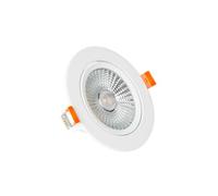 LEDKIA LIGHTING Spot LED Downlight Superslim COB Rond Orientable 15W Blanc CRI90 Expert Color No Flicker Coupe Ø 100mm No Flicker 4000K Blanc neutre