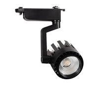 LEDKIA LIGHTING Spot LED sur Rail Monophasé 30W Dora 3000K - 4000K - 5000K Noir