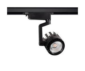 LEDKIA LIGHTING - Spot LED sur Rail Monophasé 30W | Éclairage Polyvalent COB | 2400 lm | Aluminium Légère et Résistante, Blanc Neutre 4000K, Aluminium