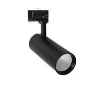 LEDKIA LIGHTING Spot LED sur Rail Triphasé 30W Bertha Noir 6000K Blanc froid