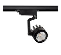 LEDKIA LIGHTING Spot LED sur Rail Triphasé 30W Dora Noir 3000K Blanc chaud