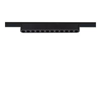 LEDKIA LIGHTING Spot Linéaire LED sur Rail Magnétique 25mm Extra-Plat 12W 48V Noir Grid 222mm 4000K Blanc neutre