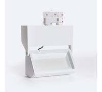 LEDKIA LIGHTING - Spot sur Rail LED Triphasé 38W | No Flicker | 4300 lm | Réglable | Faisceau 100º | Aluminium Durable, Blanc Froid 5000K, Aluminium