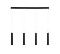 LEDKIA LIGHTING Suspension Aluminium Aritz 4 Spots Noir GU10