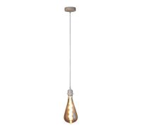 LEDKIA LIGHTING Suspension avec Câble Textile Blanc sans Abat-jour Blanc E27