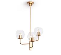 LEDKIA LIGHTING Suspension en métal et verre Tribubble Doré E27