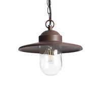 LEDKIA LIGHTING Suspension Extérieure Aluminium Perth Marron foncé E27