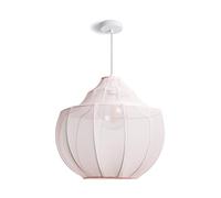 LEDKIA LIGHTING Suspension Métal et Tissu Ayla Rose pastel E27