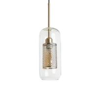 LEDKIA LIGHTING Suspension Métal et Verre Julieta Lungo Doré E27