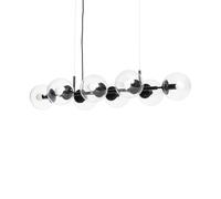 LEDKIA LIGHTING Suspension Métal et Verre Wassily 8 Spots Noir E14