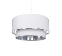LEDKIA LIGHTING Suspension textile TechBrey Reflect Duo Blanc G