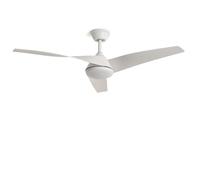 LEDKIA LIGHTING Ventilateur de Plafond avec Éclairage Silencieux DC Eubea Blanc Télécommande Grand (plus de 20 m²) 132 cm Blanc