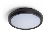 LEDKIA Plafonnier Extérieur Rond Curio IP65 Noir Noir