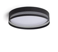 LEDKIA Plafonnier LED 40W Acier Saska L Noir mat