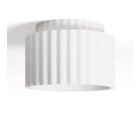 LEDKIA Plafonnier Plâtre Double Colum Blanc
