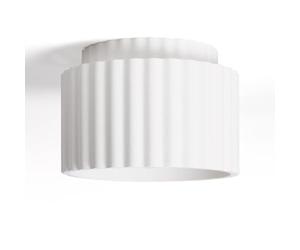 LEDKIA Plafonnier Plâtre Double Colum Blanc