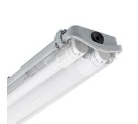LEDKIA Réglette Étanche Slim 150cm IP65 pour deux Tubes LED 1500 mm | IP65 Protection | Pour 2 Tubes LED T8 (NO inclus) | Résistant aux Intempéries et Chocs | Connexion Latérale