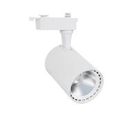 LEDKIA Spot LED sur Rail Monophasé 30W Bron Blanc 4000K Blanc neutre | 30W Éclairage Flexible | 2100lm COB Technologie | Installation Simple | Orientable, 4000K Blanc Neutre