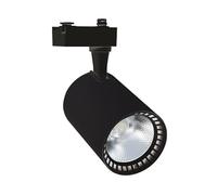 LEDKIA Spot LED sur Rail Monophasé 40W Bron Noir 4000K Blanc neutre