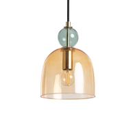 LEDKIA Suspension Métal et Verre Mono-Baudelaire Ambre