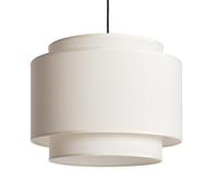 LEDKIA Suspension Tissu Arija Yara Beige | Design Vintage et Élégant | Compatible Ampoules LED E27 | Pour Intérieur IP20 | Utilisation Polyvalente