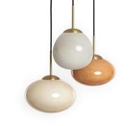LEDKIA Suspension Verre Kurta Beige