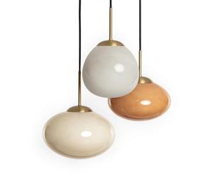 LEDKIA Suspension Verre Kurta Beige