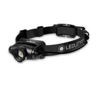 Ledlenser H5R Lampe frontale LED rechargeable, 750lm, portée de 275m, IP67 | Molette de réglage de la luminosité, jusqu'à 80h, étanche, 187g, USB-C, adaptée aux gants, pour bricolage, camping, travail