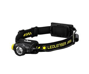 Ledlenser H5R Work Lampe frontale rechargeable, 500lm, Clips casque, IP67 | Portée 200 m, mise au point réglable, 45 h d'autonomie, lampe de travail pour les garages, ateliers et plombiers | 2020