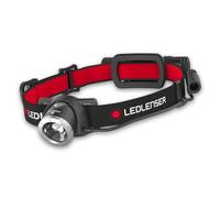 LED LENSER H8R - Lampe frontale LED H8R, 600 lm, noir/orange, batterie lithium-io