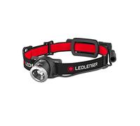 LED LENSER H8R - Lampe frontale LED H8R, 600 lm, noir/orange, batterie lithium-io